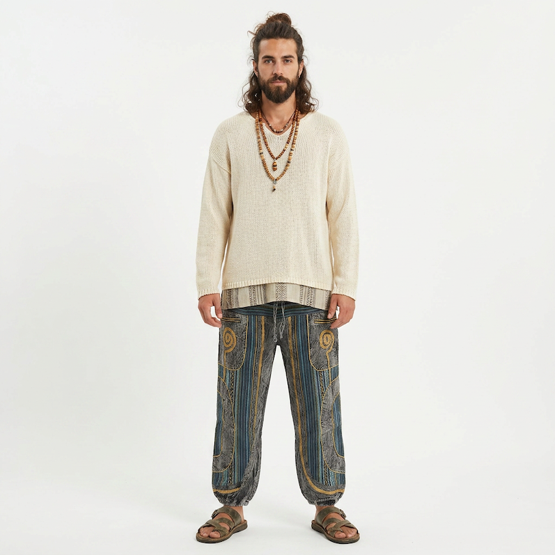 Fancy Mens Cotton Trouser with Zip Pockets